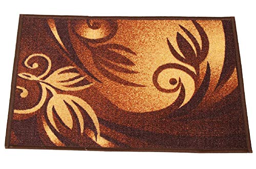 Kuber Industries Country Modern Door Mat/Floor Mat|Solid Print & Cotton Material|Water Absorbent & Easy to Wash|Size Large 71 X 47 Cm (Brown), Large Rectangle