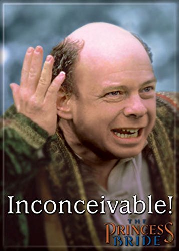 Ata-Boy The Princess Bride 'Inconceivable!' 2.5" x 3.5" Magnet for Refrigerators and Lockers