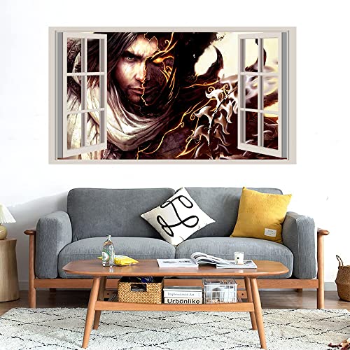 GADGETS WRAP Printed Wall Decal Sticker Fake Window Style Decal (90cm x 50cm) - Persia The Two Thrones