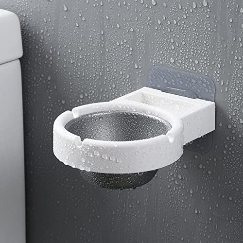 Elpenor 1 PCS Ash Trays Outdoor Indoor Ashtray Windproof, Wall-mounted Waterproof Smoking Ash Tray，for Smoking Area,Contains Smoking Sign Stickers Cigarette Ashtray