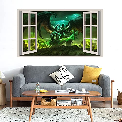 GADGETS WRAP Printed Wall Decal Sticker Fake Window Style Decal (90cm x 50cm) - War Devils