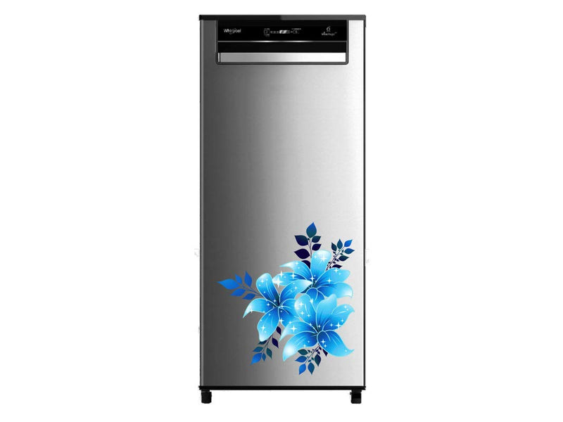 DivineDesigns™ Blue Floral Flowers Sticker | Wall Sticker for Living Room/Bedroom/Office and All Decorative Stickers