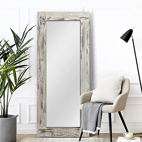 The Zara Enterprises Wooden Mirror Frame Colour Antique White White Size 24×58 only Frame Without Mirror Something is Different