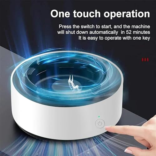 Divik Smokeless Ashtray for Office, Car, Indoor & Outdoor Use Self Extinguishing Ashtray Anti -Odor Electronic Ashtray with Dair Purifier 2 in 1, Multifunctional Smokeless Ashtray (1Pcs) (White)