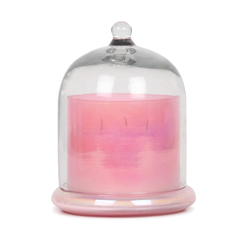 ThirteenthAananda Bell Jar Candles, Soy Wax, Scented Glass Bell Jar Candle (Pack of 1, Wine Red)