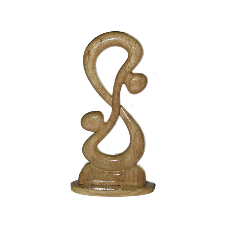 Thunder Plastic Design of Male Famel Decoration Decorative SHOWPIECE (Gamari Wood)