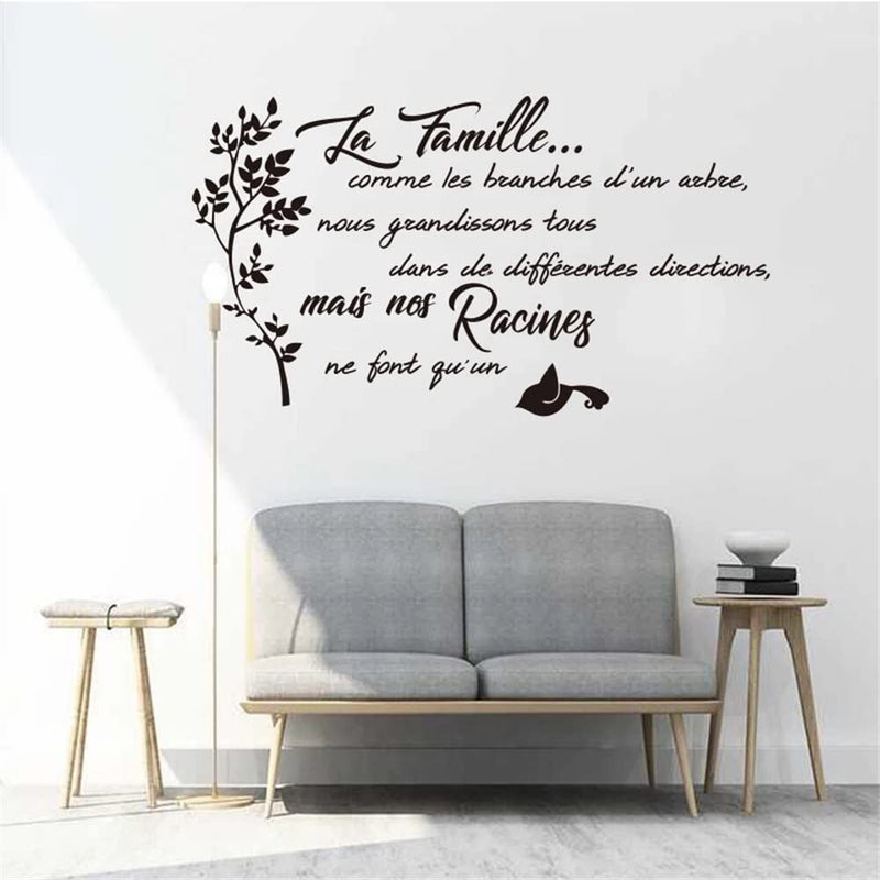 GADGETS WRAP Vinyl Decal Sticker Family Branch Quotes (Item Finish Size : 100cm x 57cm)