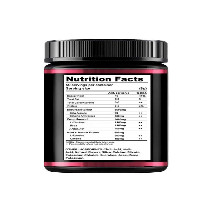 Muscle Asylum F9 Pre-Workout - 50 Servings, 400gm (Fruit Punch)