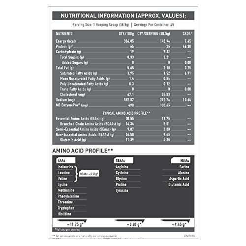 MuscleBlaze Biozyme Performance Whey Protein | Clinically Tested 50% Higher Protein Absorption | Informed Choice UK, Labdoor USA Certified & US Patent Filed EAF® (Triple Chocolate, 1.75 kg / 3.85 lb)