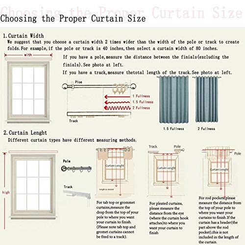 kurtains2fly Polyester Both Sided Room Darkening Blackout Twins Curtains 2 Panels_Door- 4.5 x 8 ft