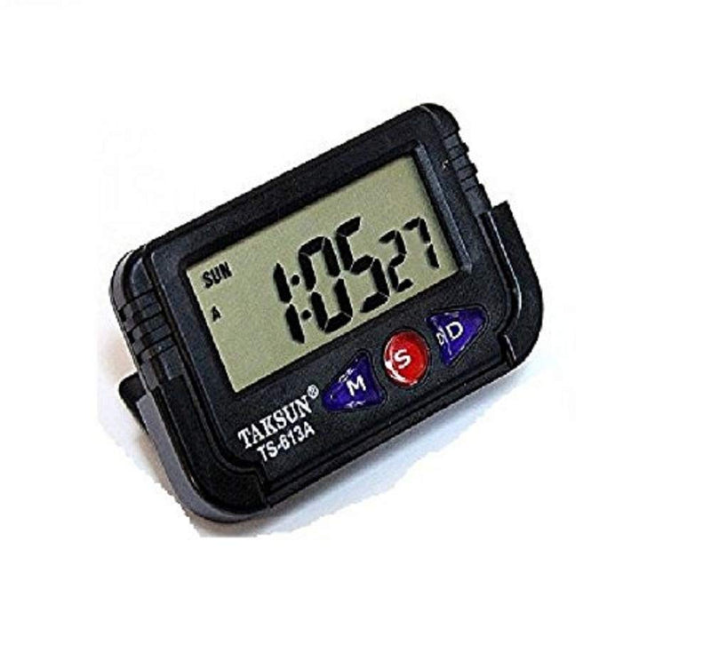 Kytaste Car Black ABS LCD Digital Time Date Alarm Clock