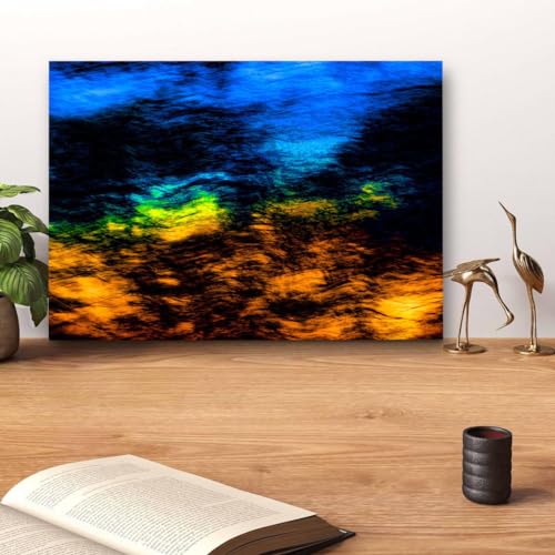 GADGETS WRAP Canvas Gallery Wrap Framed for Home Office Studio Living Room Decoration (14x11inch) - Dark Paint