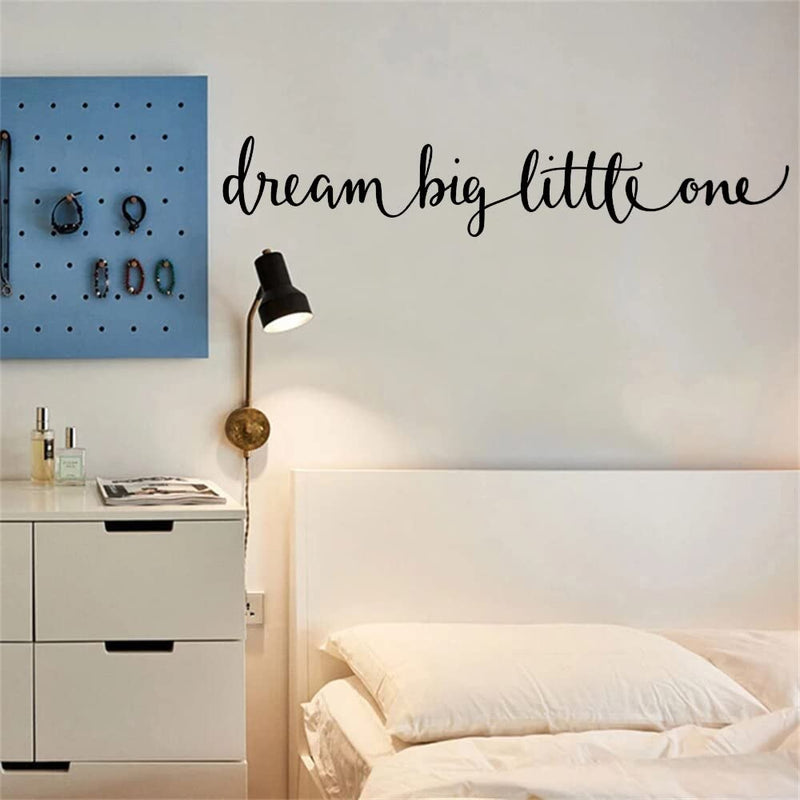 GADGETS WRAP Vinyl Decal Sticker Dream Big Little One Quote Black (Item Finish Size : 57cm x 10cm)