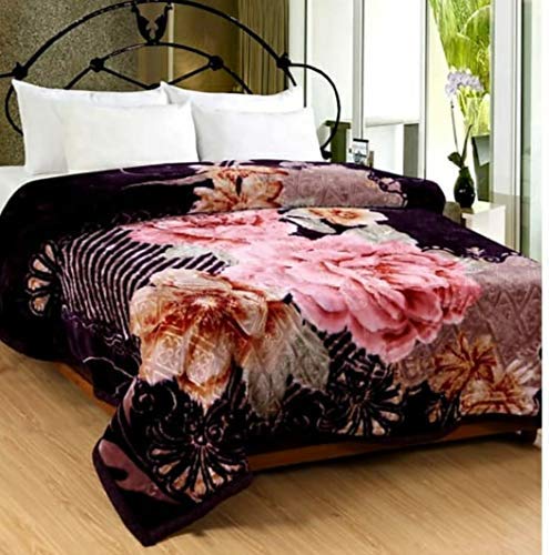 ELSTONE HOME Cotton Floral Print Soft and Warm Double Bed (Full Size, Multicolour)