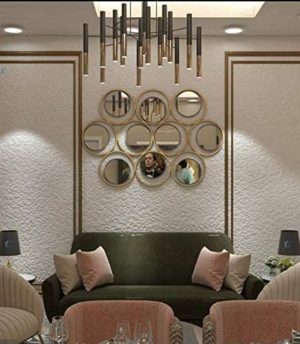 Ashlo's Golden Wall Decor Multi Mirror for Home, Drawing Room, Hall Entrance, Home Entrance