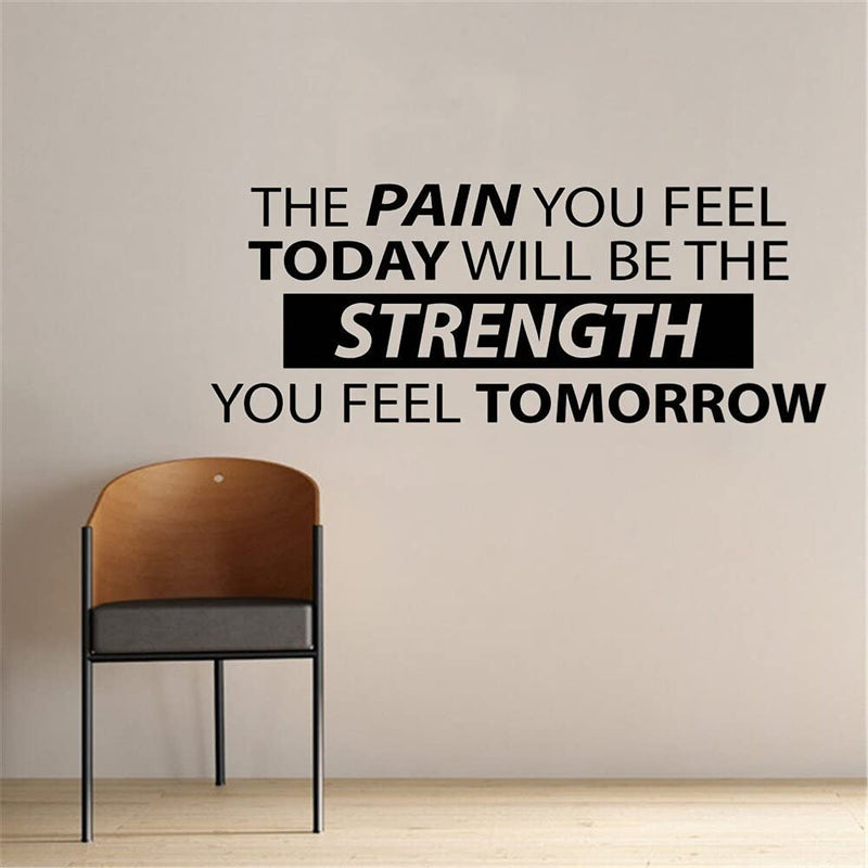 GADGETS WRAP Vinyl Decal Sticker The Pain You Feel Today Will Be The Strength (Item Finish Size : 107cm x 42cm)