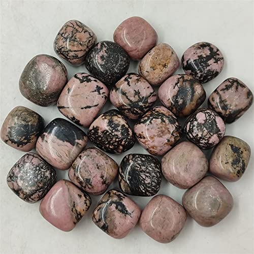 WGPHD Meditation Home 1pc Natural Rhodonite Cubic Cube Tumbled Stone Polished Quartz Crystal Gemstone Reiki