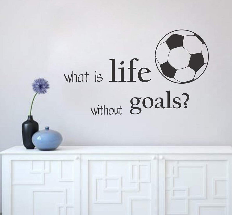 Tuffuk Life Goals Large Vinyl Wallstickers for Home Decorations(80 cm x 50 cm)4TZ182