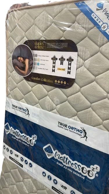 MATTRESS00ZZ True Ortho Dual Comfort 5 inch Single PU Foam Mattress (L x Wx H: 72 inch x 35 inch x 5 inch) White