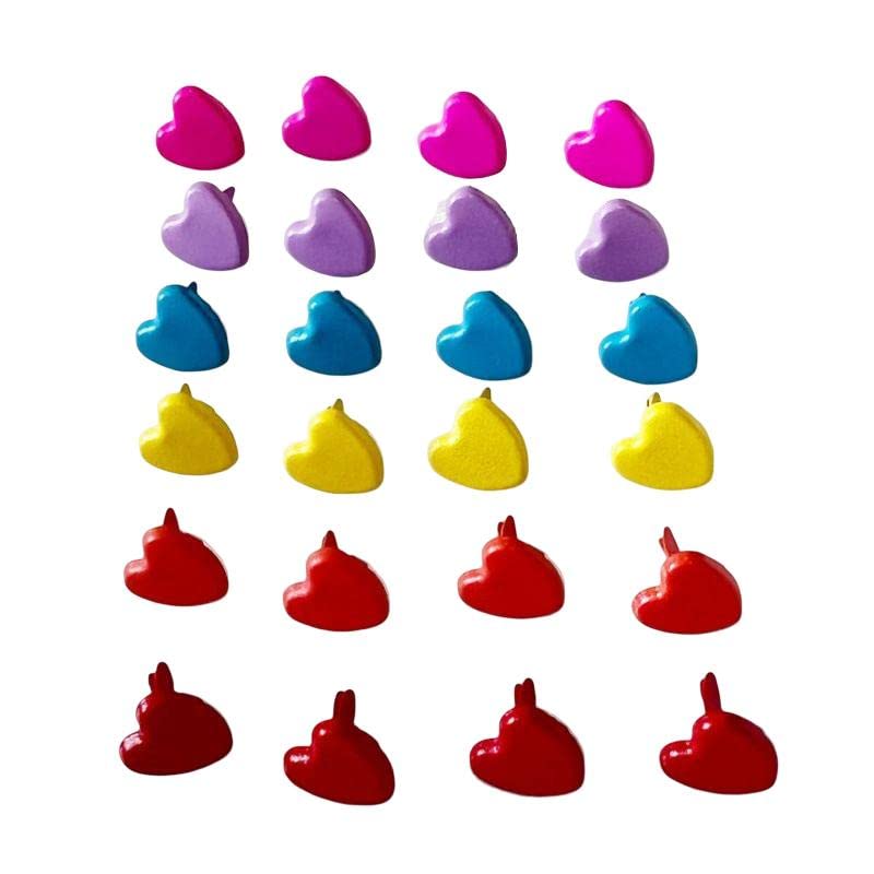 CALANDIS™ 200Pcs Heart Shape Mini Brads Paper Fasteners for Art Scrapbooking Crafting | Scrapbooking & Paper Crafts | Scrapbooking | Scrapbooking Embellishments