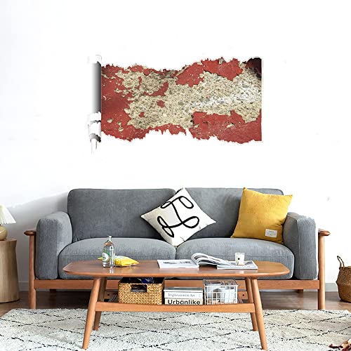 GADGETS WRAP Printed Wall Decal Sticker Scratched Paper Style Wall Decal (90cm x 50cm) - Grungy Iron