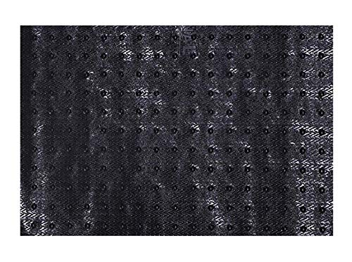 Amazon Brand - Solimo Rubber Anti Slip 1 Piece Medium Size Door Mat 24'X36'' (Black), Large Rectangle