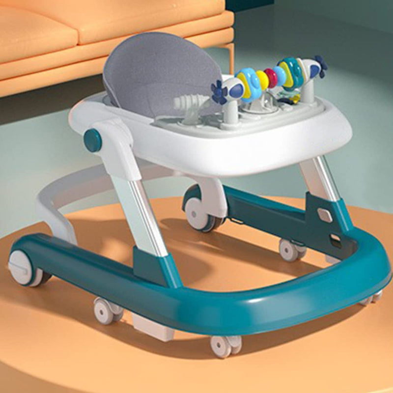 StarAndDaisy Tiny Baby Walker 2-in-1 for 6-18 Months Girsl and Boys, Infant & Baby Activity Walker, Adjustable Height, Musical Tray, Brakes Prevant from Falling, Walk Mood. (Blue)