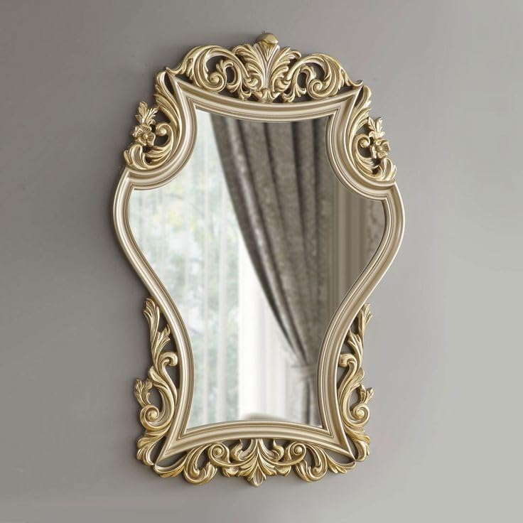 WOOD HUT MART Wall Decor Hanging Mirror Frame