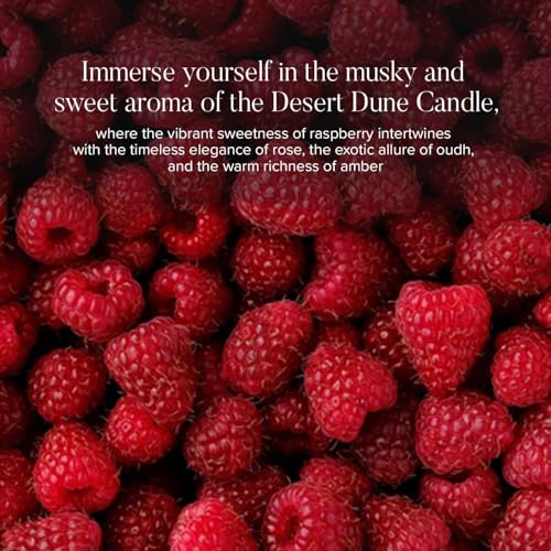 Charis & Cale Desert Dune Candle Jar - 200 Gm | Smokeless, Soot-Free & Non-Toxic Candles for Home Decor & Aromatherapy | Long Burning Time of 30+ Hours | Best for Gifting & Meditation