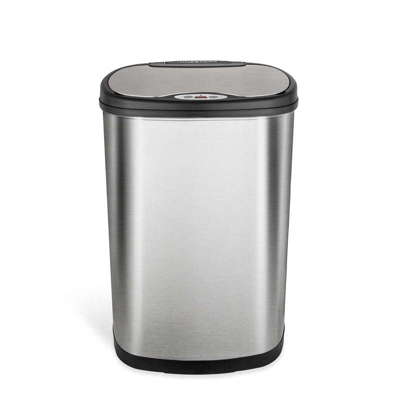 Nine Stars DZT-50-13 Infrared Touchless Stainless Steel Trash Can, 13.2-Gallon by Ninestars