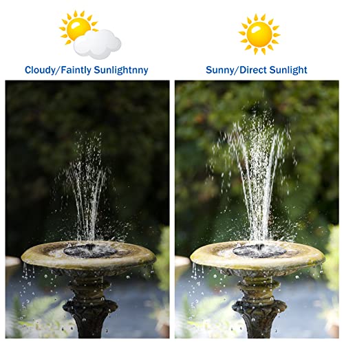 TRIDEO Solar Bird Bath Fountain Pump: Transform Your Outdoor Space with Elegance and Tranquility - Versatile, Eco-Friendly Design_SAT 45