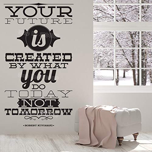 GADGETS WRAP Vinyl Decal Sticker Large Quote Vinyl Decal Words (Item Finish Size : 42cm x 75cm)