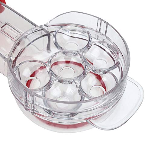 Cherry Extractor, Convenient Transparent Handheld Cherry Pitter 6 Slots Portable for Grape for Cherry