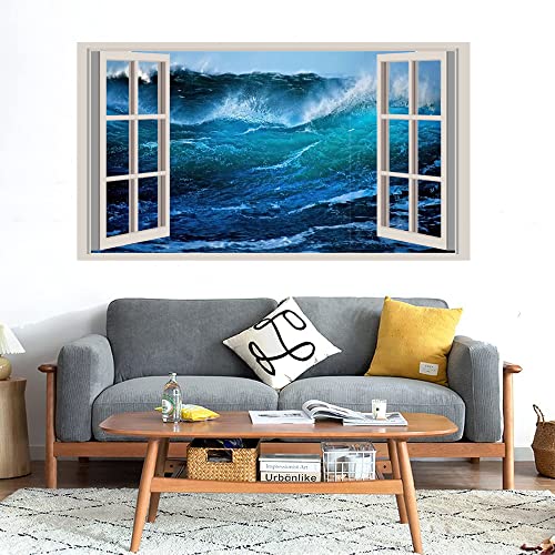 GADGETS WRAP Printed Wall Decal Sticker Fake Window Style Decal (90cm x 50cm) - Wave 13