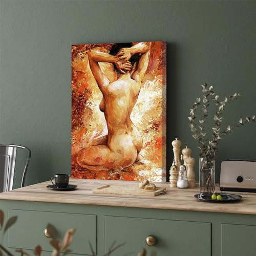 GADGETS WRAP Canvas Gallery Wrap Framed for Home Office Studio Living Room Decoration (11x17inch) - Female Body 06