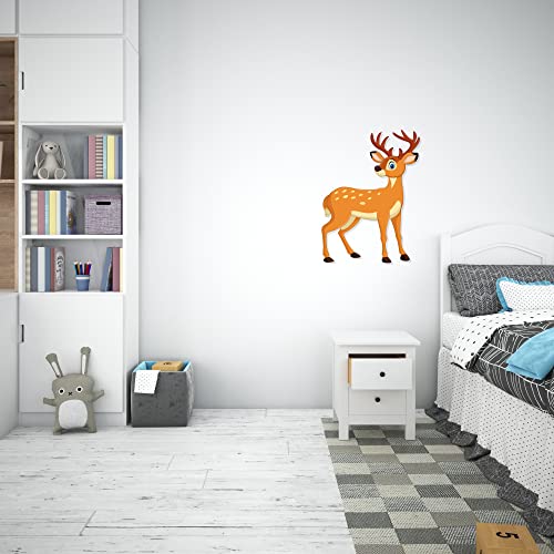 Thinking how Baby deer wall sticker for Kids bedroom wall decor (30x43 cm)