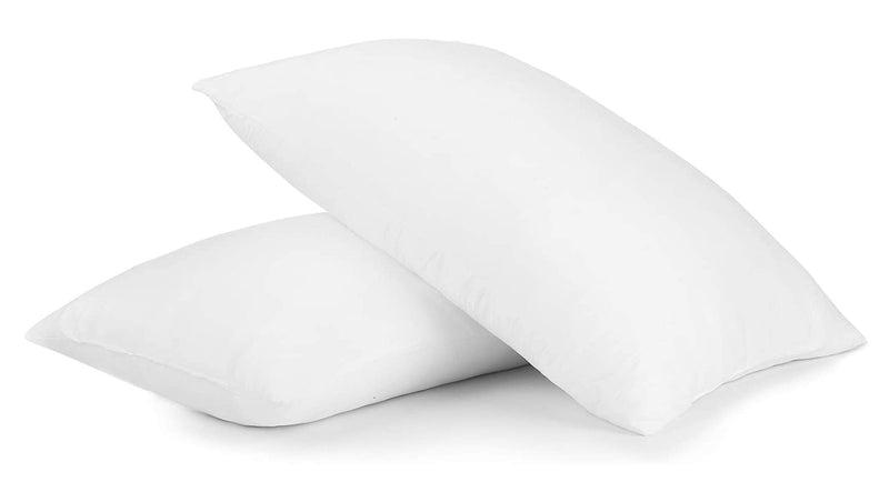 Kuber Industries Luxurious Standard Microfibre Pillow Filler - 16"x24" (White)-KUBMART2931, 2 Pieces