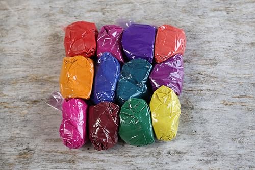 AVYRAZE DIGITAL Rangoli Powder All Colour | Rangoli Colours | Rangoli Colours Powder | Rangoli Colours Set | Colour Rangoli Powder(Pack of 12 Colour, Weight - 320gm(Each Packet - 25gm))