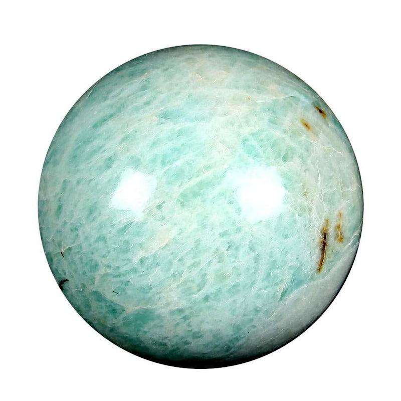 Astroghar Natural Amazonite Crystal 45 Mm Ball Sphere for Reiki Healing