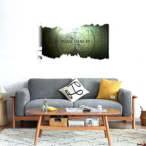 GADGETS WRAP Printed Wall Decal Sticker Scratched Paper Style Wall Decal (90cm x 50cm) - Stand by