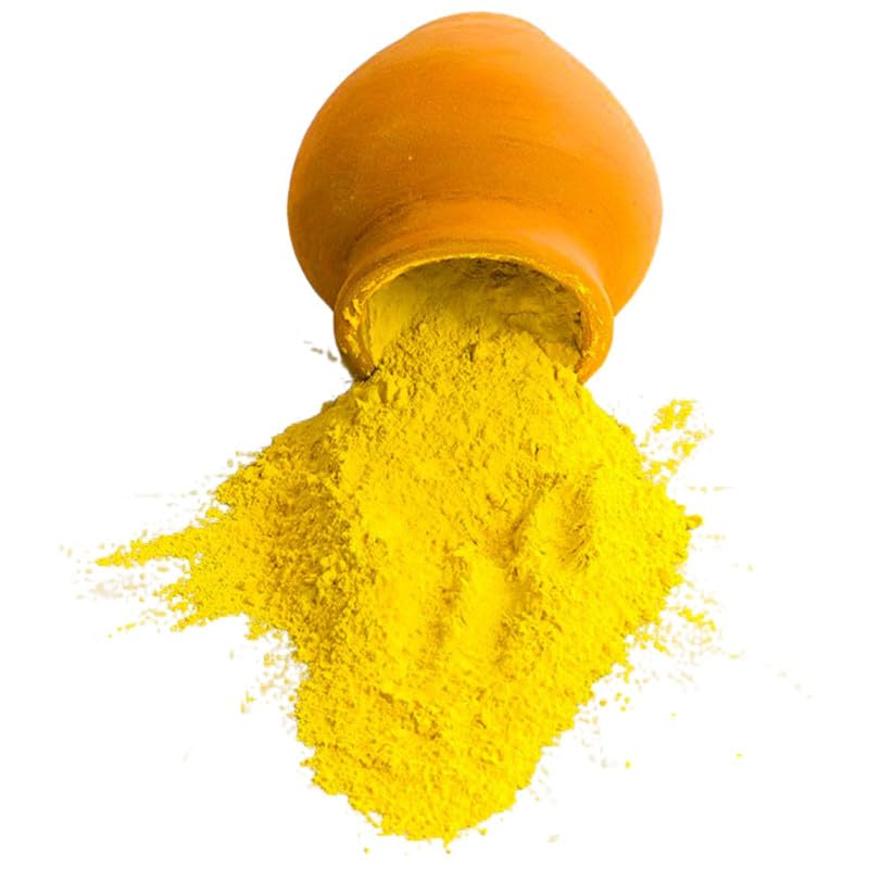 BRIGHT BLOOM Organic and Herbal Gulal Pink-Yellow 250gm Each Soft & Skin Friendly,100% Natural and Non-Toxic,Eco-Friendly,Abir Gulal Handmade Holi Gift Pack -for Family, Party