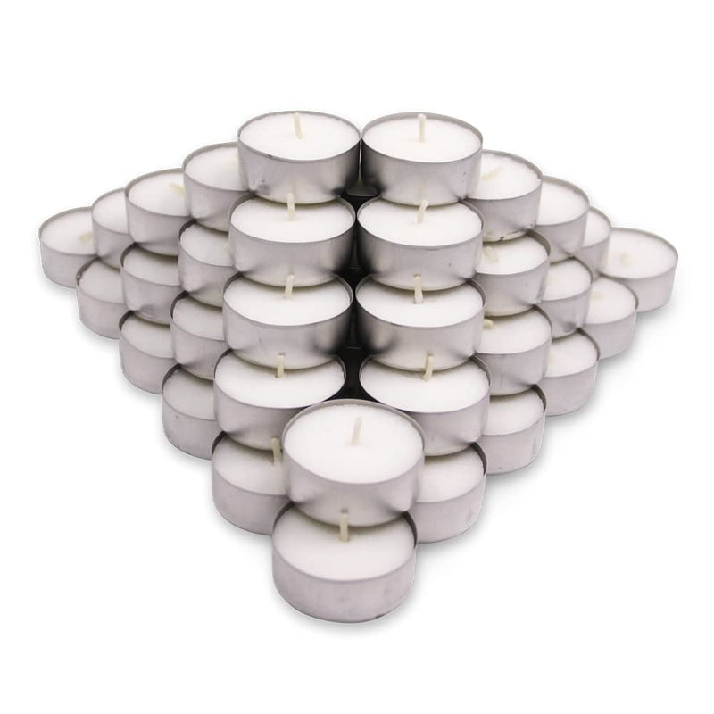 Berry India Long Burning Tea Light Candles | Tealights Candles Set of 100 | Big- 12 Gram Each | Burning Time- 5-6 Hours appx | India V