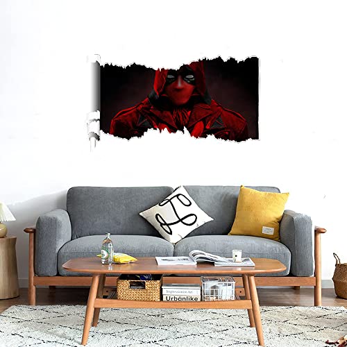 GADGETS WRAP Printed Wall Decal Sticker Scratched Paper Style Wall Decal (90cm x 50cm) - Dead Assassin