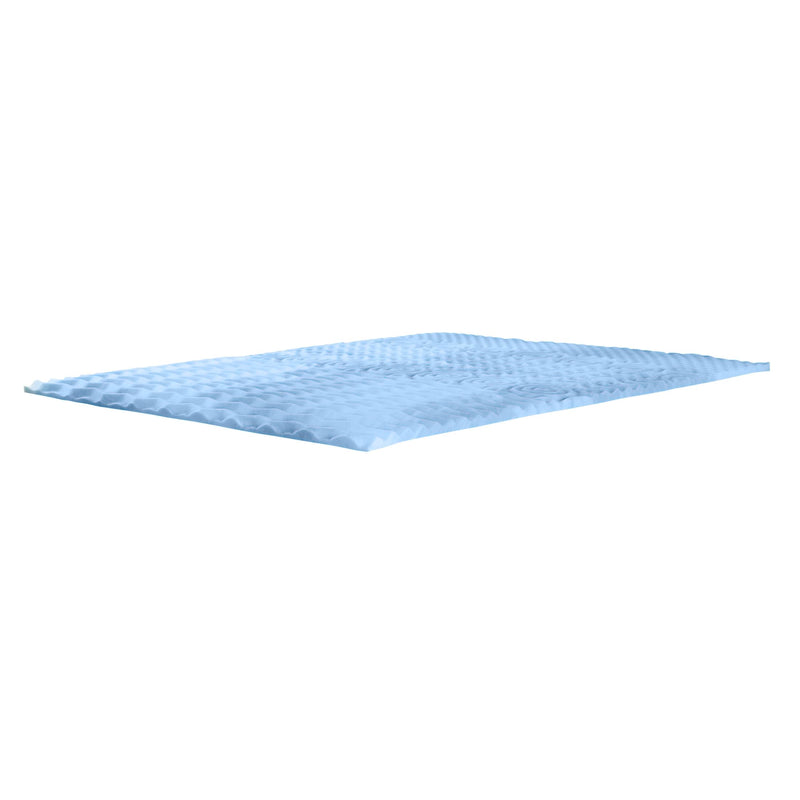 Serta Comfort Zone Memory Foam Mattress Topper, Queen, Blue