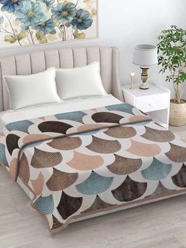 FABINALIV Multicolor Abstract 230 GSM Ultra Soft Double Bed AC Blanket (FLBK-1007-Multi)