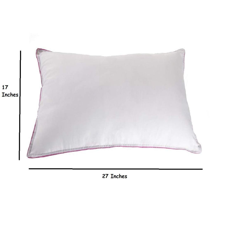 PumPum Hollow Micro Fiber Pillow,17'x27' Inch,White,1 Pieces