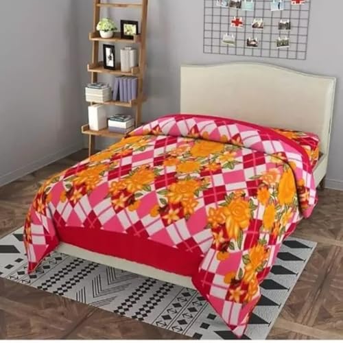 Radha Raman Enterprises Fleece Blanket Mild Winter Printed Single Bed Blanket -1120