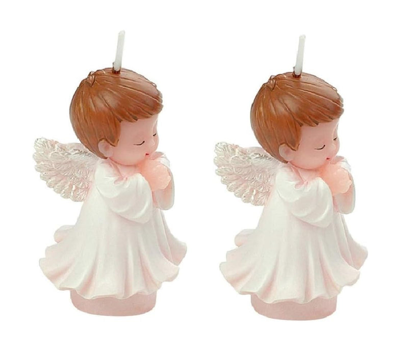 Babies Bloom Baby Shower Cake Toppers Birthday Candles Decorative Party Candles Little Angel Baby Shower Candle Gift Set (Set of 2)