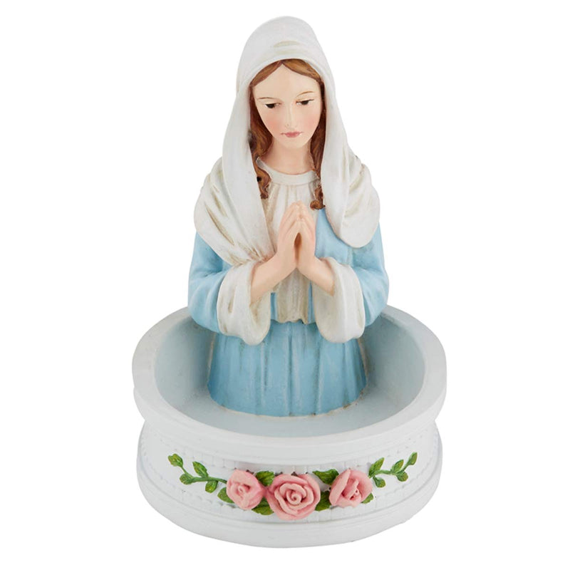 Autom Religious Madonna Rosary Holder Statue, 5 Inch