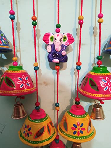 Surya Art Gallery Wind Chime Door Hanging Ganesh mensan Set of 1 pc